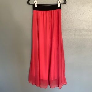 Lularoe skirt - xxs - maxi - Lucy - pink coral